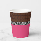 Chocolate Candy Bar Pappbecher (Rückseite)