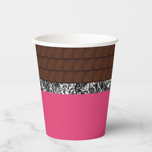 Chocolate Candy Bar Pappbecher (Vorderseite)
