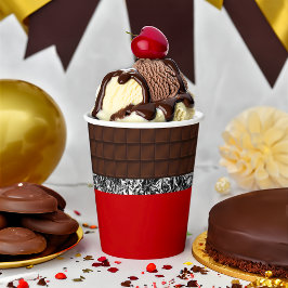 Chocolate Candy Bar Pappbecher