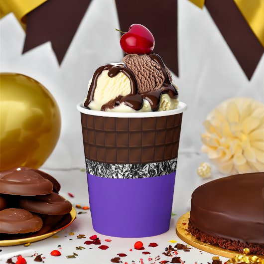 Chocolate Candy Bar Pappbecher