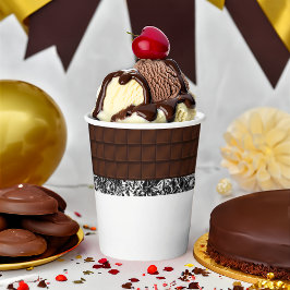 Chocolate Candy Bar Pappbecher