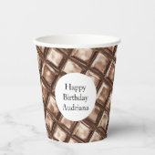 Chocolate Candy Bar Pappbecher (Vorderseite)