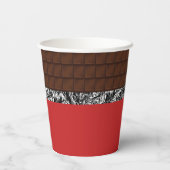 Chocolate Candy Bar Pappbecher (Rückseite)