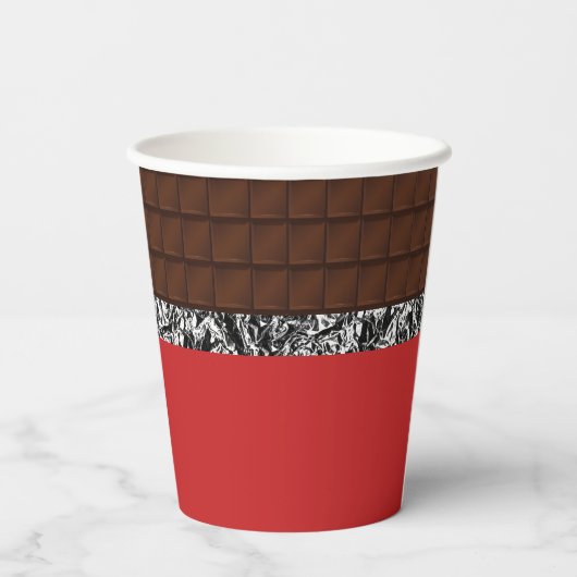 Chocolate Candy Bar Pappbecher (Rückseite)