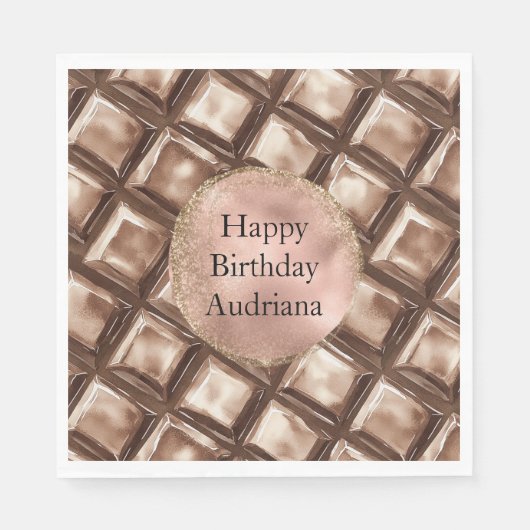 Chocolate Candy Bar Serviette (Vorderseite)