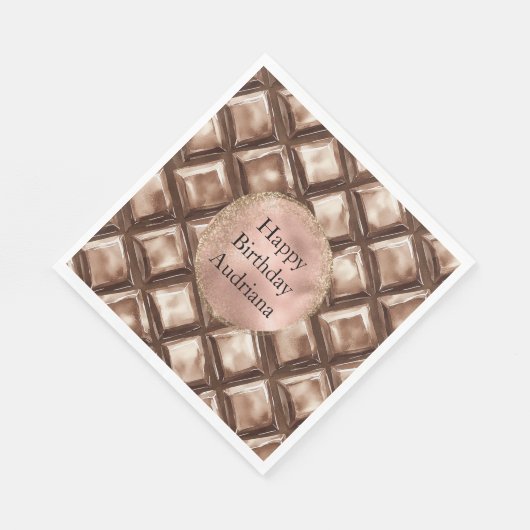 Chocolate Candy Bar Serviette (Ecke)