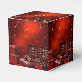 Chocolate Candy Christmas Holiday Favor Box Geschenkschachtel