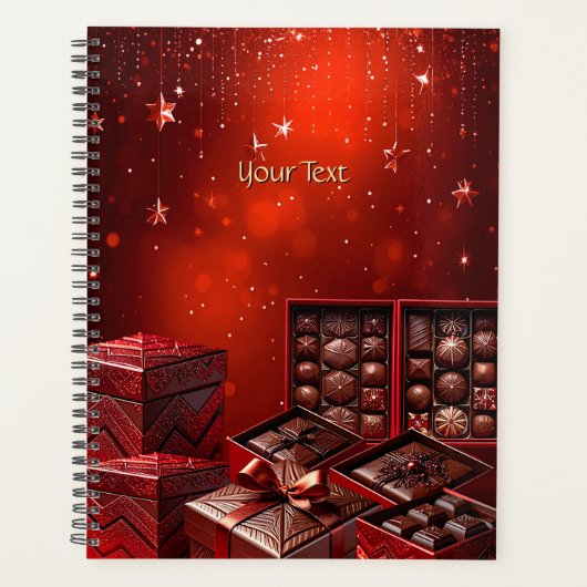 Chocolate Candy Christmas Holiday Planner Planer (Vorderseite)