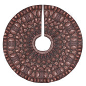 Chocolate Candy Christmas Tree Skirt Polyester Weihnachtsbaumdecke (Vorderseite)