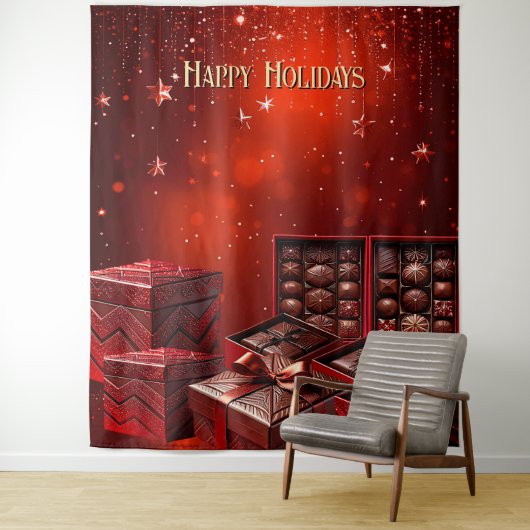 Chocolate Candy Holiday Backdrop Wandteppich (Beispiel)