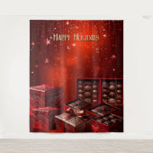 Chocolate Candy Holiday Backdrop Wandteppich (Vorderseite)