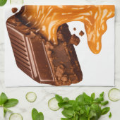 Chocolate Caramel Kitchen Towel Geschirrtuch (Gefaltet)