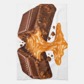 Chocolate Caramel Kitchen Towel Geschirrtuch (Vertikal)