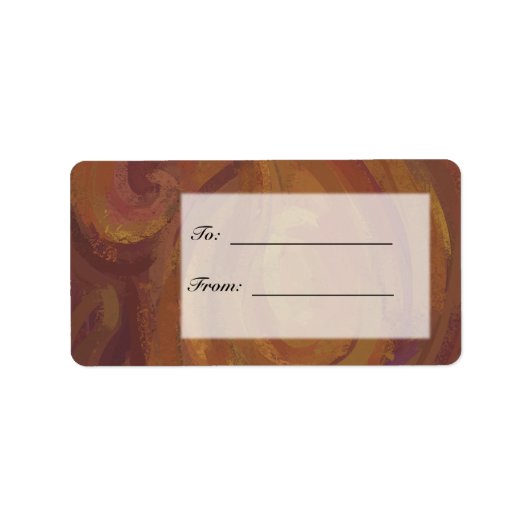 Chocolate Carmel Swirl Adressaufkleber (Vorne)