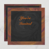 Chocolate Carmel Swirl Einladung (Vorne/Hinten)