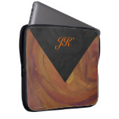 Chocolate Carmel Swirl Laptopschutzhülle (Vorne Rechts)