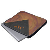 Chocolate Carmel Swirl Laptopschutzhülle (Vorne Knopf)
