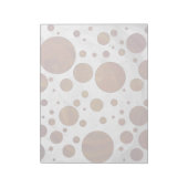 Chocolate Carmel Swirl Polka Dot Notizblock (Rotiert)