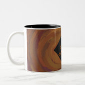 Chocolate Carmel Swirl Zweifarbige Tasse (Links)
