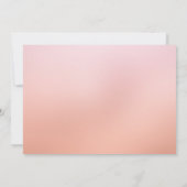 Chocolate Cherry Blossom Rehearsal Dinner Einladung (Rückseite)