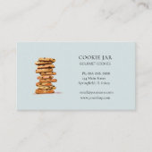 Chocolate Chip Bakery Blue Business Visitenkarte (Vorderseite)