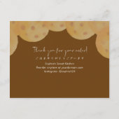 Chocolate Chip Cookie Care Instructions Watercolor Dankeskarte (Rückseite)