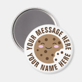 Chocolate Chip Cookie Cartoon Custom Kühlschrankma Magnet (Vorderseite/Rückseite)