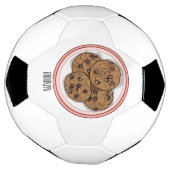 Chocolate chip cookie cartoon illustration fußball (Gedreht)