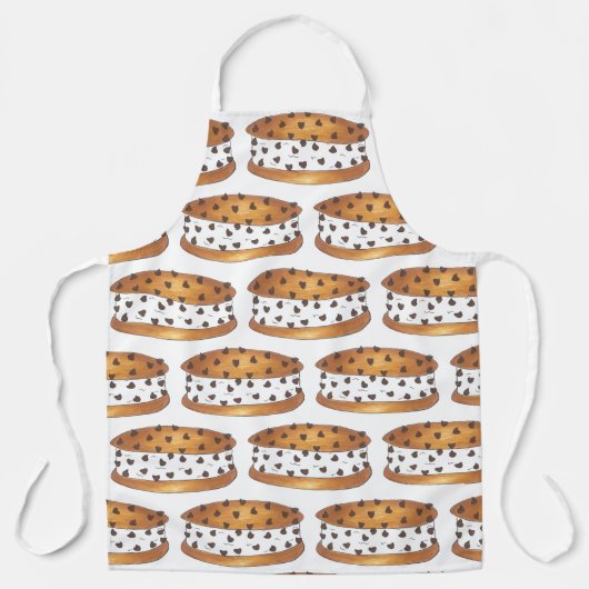 Chocolate Chip Cookie Chipwich Ice Cream Sandwich Schürze (Vorderseite)