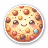 Chocolate Chip Cookie Custom Cut Vinyl Stickers Aufkleber (Vorderseite)