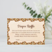 Chocolate Chip Cookie Diaper Raffle Card | Sweet Dankeskarte (Stehend Vorderseite)
