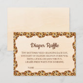 Chocolate Chip Cookie Diaper Raffle Card | Sweet Dankeskarte (Vorne/Hinten)