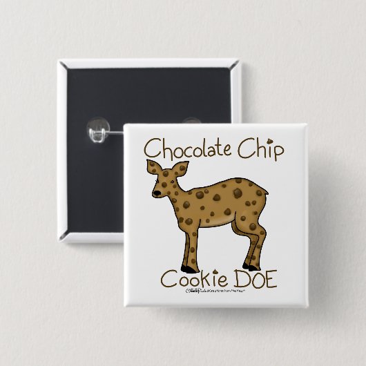 Chocolate Chip Cookie Doe Button (Vorne & Hinten)