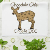 Chocolate Chip Cookie Doe Geschirrtuch (Gefaltet)