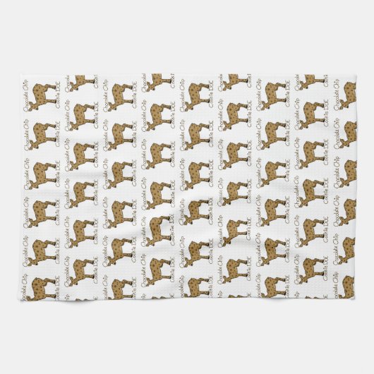 Chocolate Chip Cookie Doe Geschirrtuch (Horizontal)