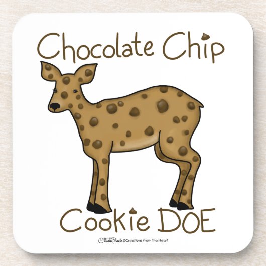 Chocolate Chip Cookie Doe Getränkeuntersetzer (Vorderseite)