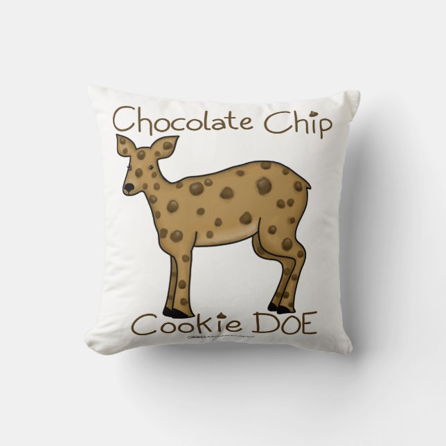 Chocolate Chip Cookie Doe Kissen (Vorderseite)