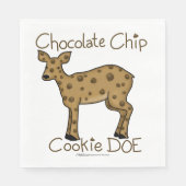 Chocolate Chip Cookie Doe Serviette (Vorderseite)