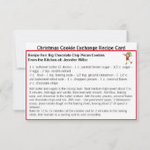 Chocolate Chip Cookie Exchange Rezept Weihnachten (Rückseite)