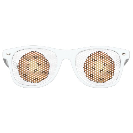 Chocolate Chip Cookie Feinschmecker Spaß Bake Sale Partybrille (Vorderseite)