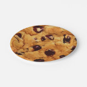 Chocolate Chip Cookie Funny Birthday Party Pappteller (Schrägansicht)
