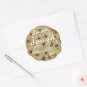 Chocolate Chip Cookie Gastgeschenke Hochzeiten Trä Runder Aufkleber (Umschlag)