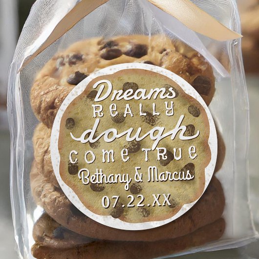 Chocolate Chip Cookie Gastgeschenke Hochzeiten Trä Runder Aufkleber