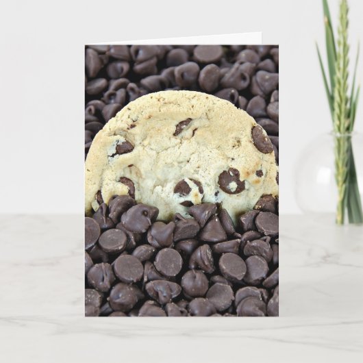 Chocolate Chip Cookie Geburtstag Karte (Vorderseite)