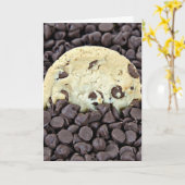 Chocolate Chip Cookie Geburtstag Karte (Gelbe Blume)