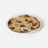 Chocolate Chip-Cookie Geburtstagsparty Pappteller (Schrägansicht)