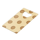 Chocolate Chip Cookie  Geldbeutel Flaschenöffner (Vorderseite Schrägansicht)