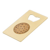 Chocolate Chip Cookie  Geldbeutel Flaschenöffner (Vorderseite Schrägansicht)