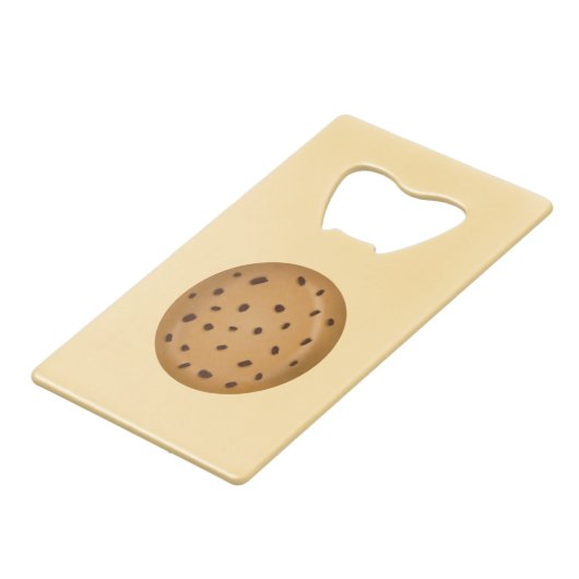 Chocolate Chip Cookie Geldbeutel Flaschenöffner (Rückseite Schrägansicht)