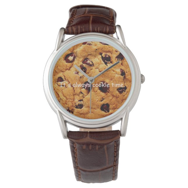 Chocolate Chip Cookie Herren-Uhr Armbanduhr (Vorderseite)